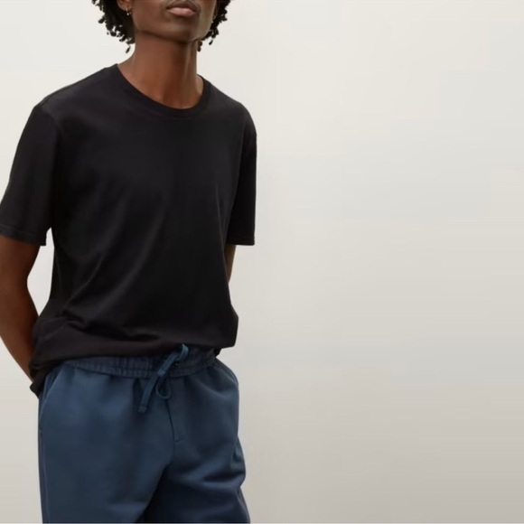 Everlane Uniform Organic Cotton Crew Short Sleeve T-shirt Black (Medium) basic - Picture 1 of 5